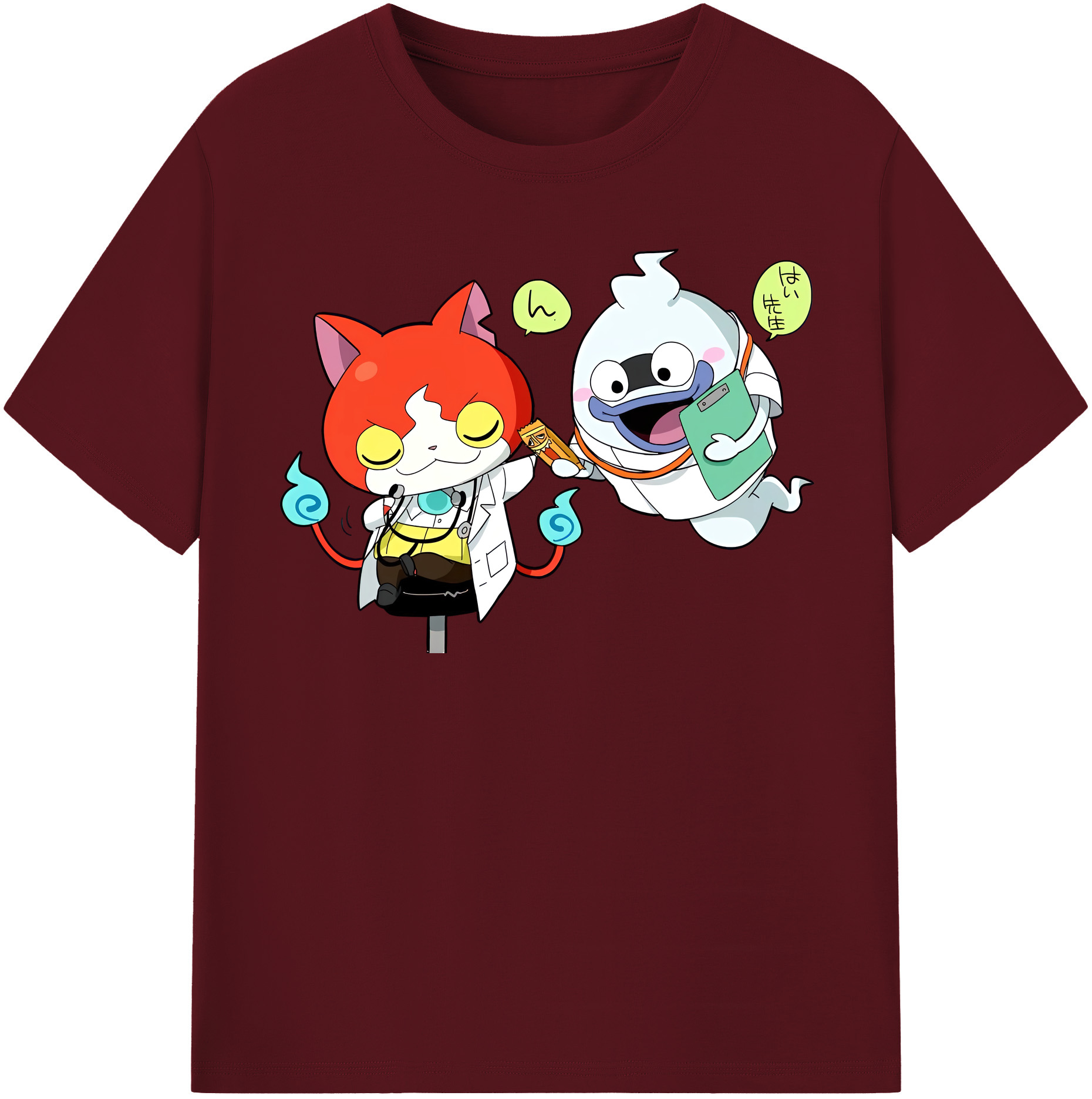 （画像用） 妖怪ウォッチ Yo-kai Watch 綿100％半袖Tシャツ（フロントプリント）